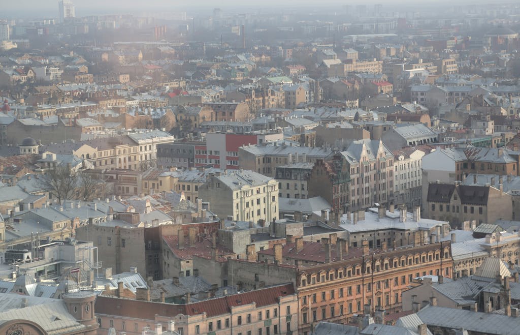 Picturesque view of Riga old town